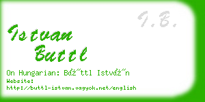 istvan buttl business card